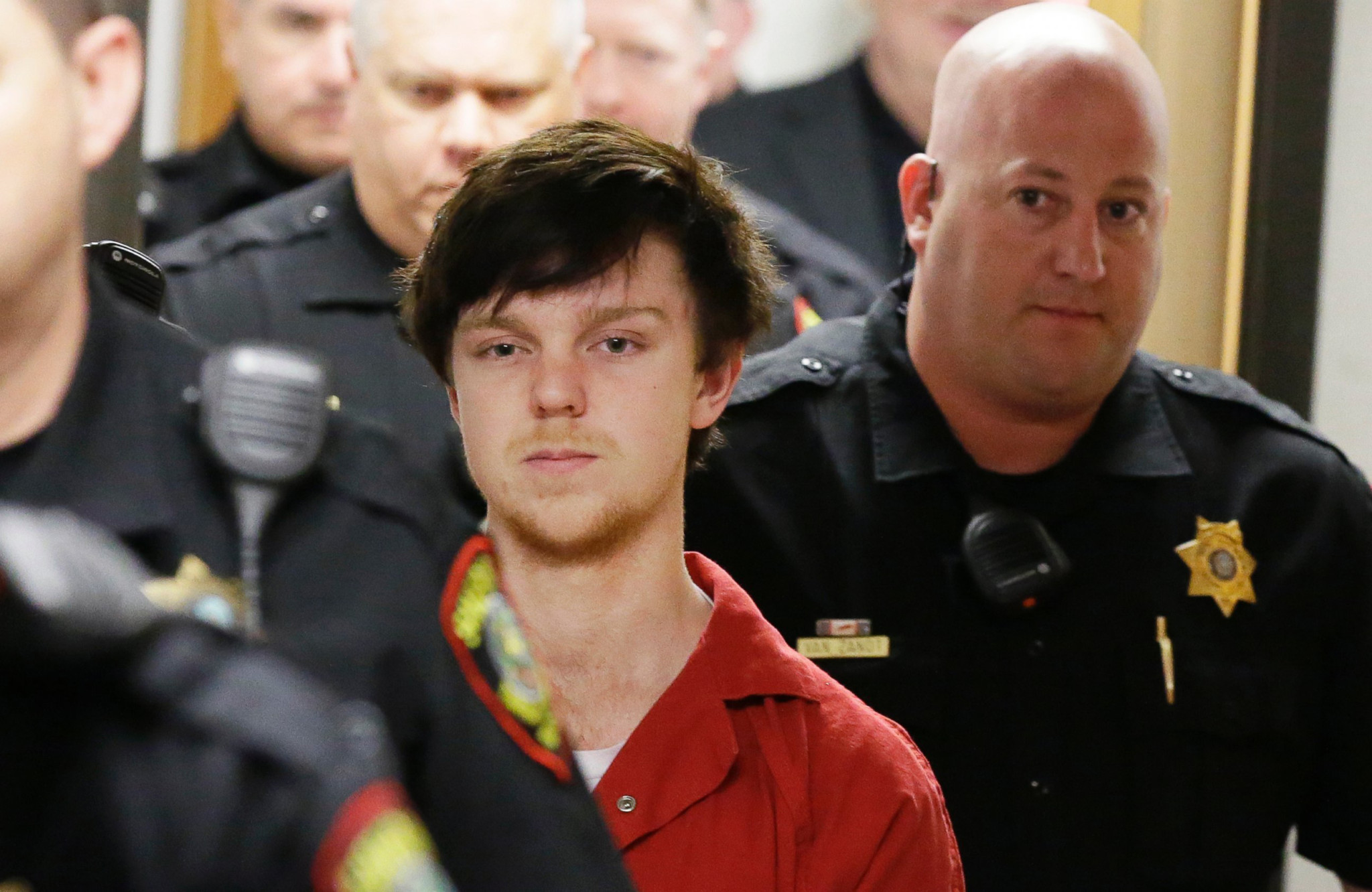 Ethan Couch, el famós jove ric de l’afluenza, al jutjat, després de ser condemnat a dos anys per haver violat la llibertat condicional.