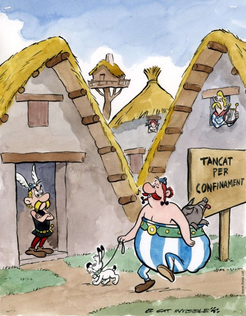 Obèlix no respecta el confinament
