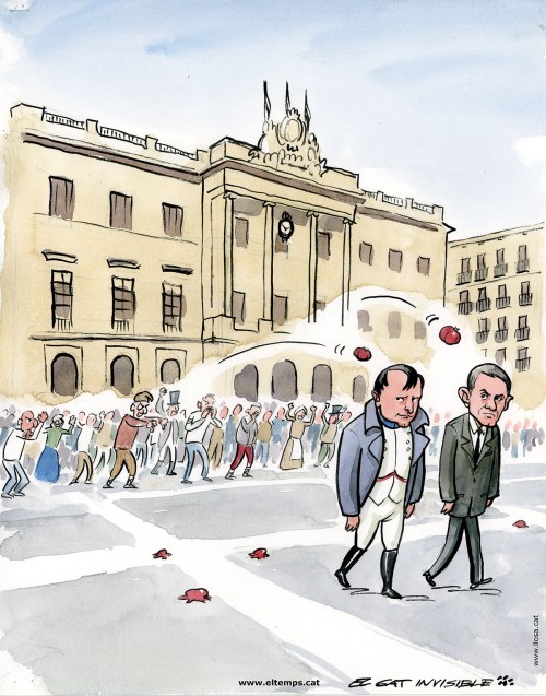 Napoleó i Manuel Valls són expulsats de Barcelona