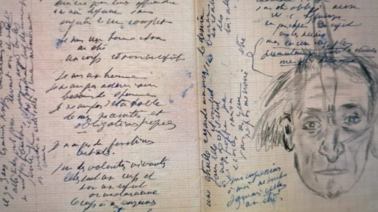Artaud, Quadern 253, 1943-1948, manuscrit a la Biblioteca Nacional de França i Cabinet London, foto en línia