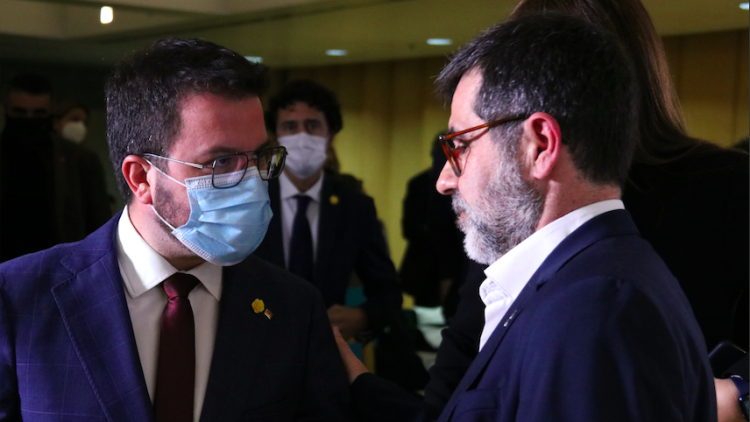 Pere Aragonès i Jordi Sànchez. ACN