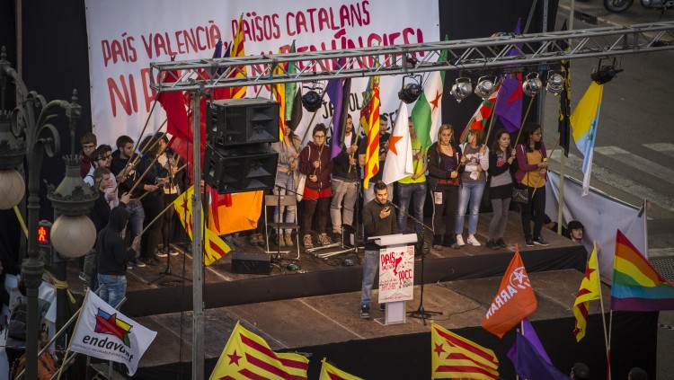 Acte de l'esquerra independentista durant el 25 d'abril del 2016/Miguel Lorenzo