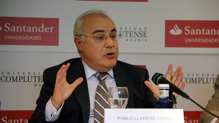 El magistrat Pablo Llarena intervenint als cursos d'estiu de la Complutense a El Escorial, el 25 de juliol de 2018. Agència Catalana de Notícies