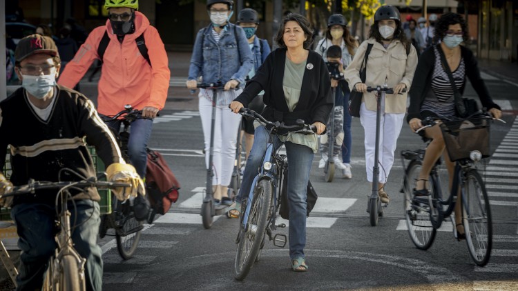 Belén Calahorro, experta en mobilitat sostenible, ha coordinat l'Agència de la Bicicleta de València.. Miguel Lorenzo