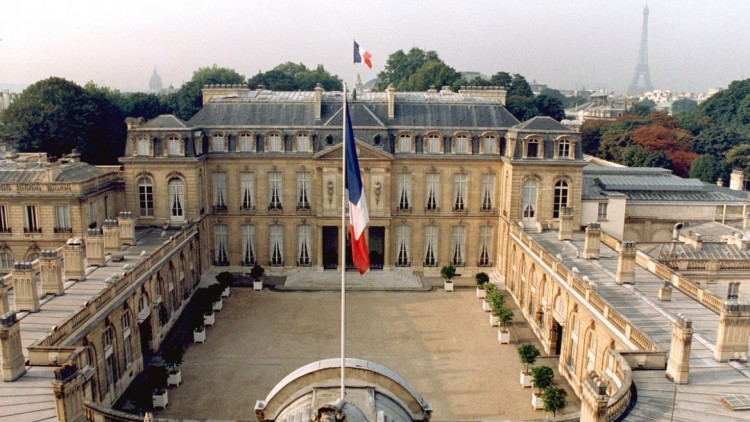 Imatge del palau de l'Elisi a París, des del final del segle XIX residència oficial del president de la República francesa