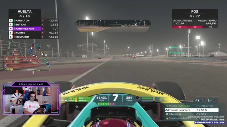 Norman López en un streaming recent