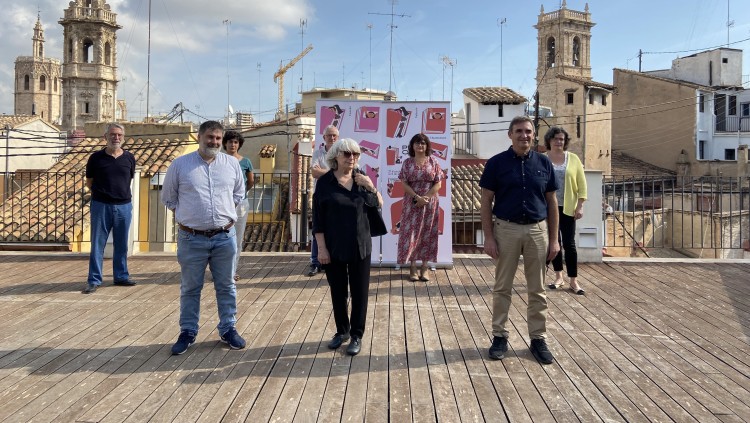 Els organitzadors i els premiats de la novena edició de la Plaça del Llibre| Fundació Full