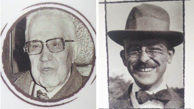 Ángel Sánchez Gozalbo i Lluís Revest, tots dos signants de les Normes de Castelló.