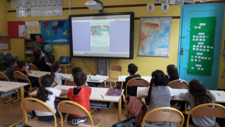 Imatge de l'interior de l'Escola Arrels-Vernet