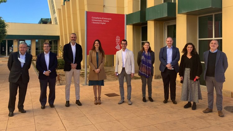 En el centre, la consellera valenciana, Carolina Pascual, i el balear, Miquel Company.. Generalitat Valenciana