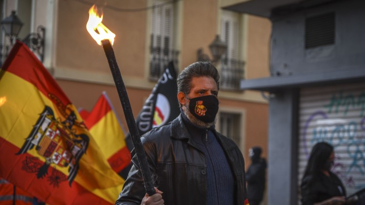 Manifestació feixista a Benimaclet| Europa Press/Jorge Gil