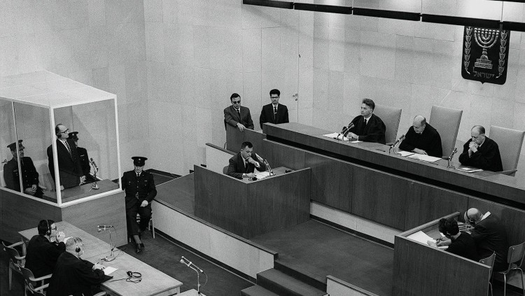 Un moment del judici a Eichmann, que va tenir lloc el 1961 a Jerusalem i va allargarse més de vuit mesos