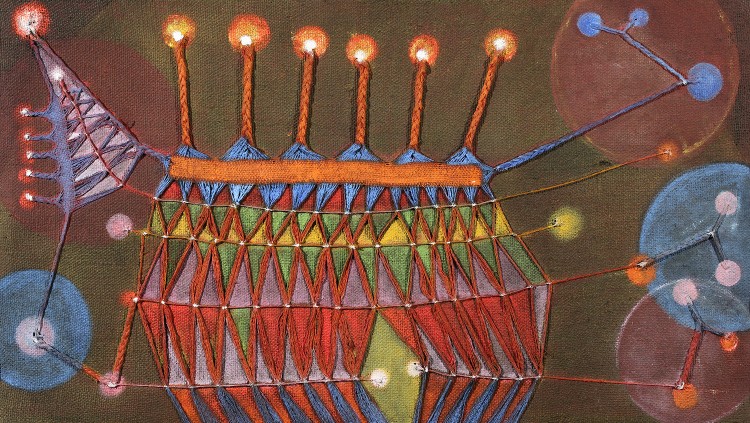 Magda Bolumar. Sense títol, 1969-70. Acrílic sobre tela. Galeria Marc Domènech