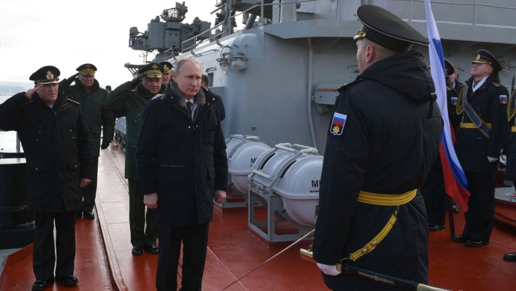 El president rus, Vladímir Putin, en una visita a Crimea. Europa Press