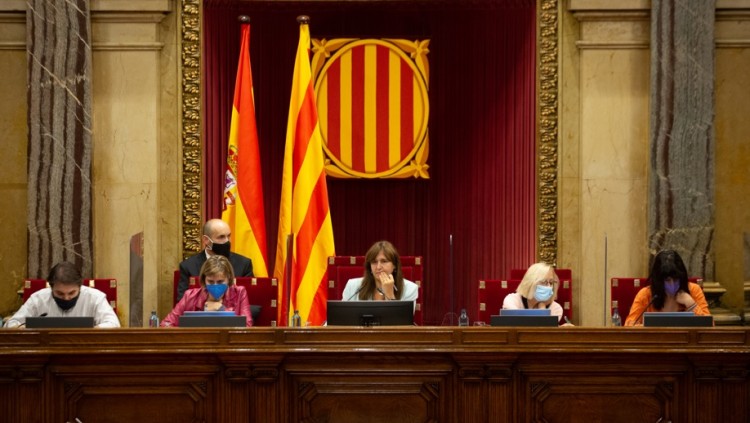 Laura Borràs presideix la Mesa del Parlament. Europa Press