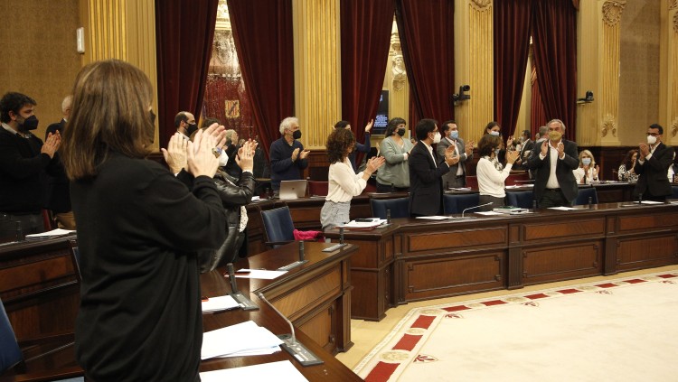 Aprovació de la llei d'educació al Parlament balear. Europa Press