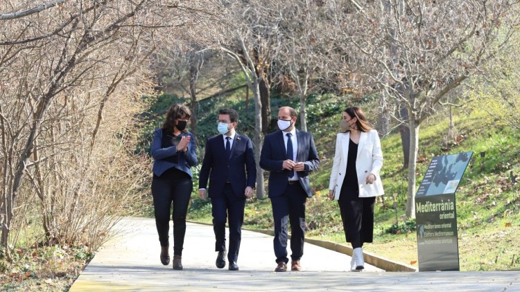 Teresa Jordà, Pere Aragonès, Miquel Mir i Mireia Mollà. Twitter Teresa Jordà @TeresaJorda