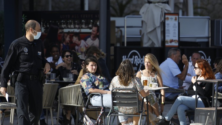 Turistes al centre de Palma. Europa Press