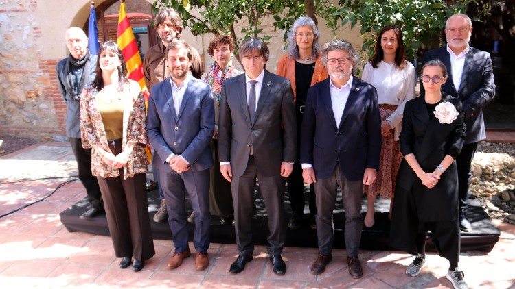 Els membres del nou Govern del Consell per la República. Agència Catalana de Notícies