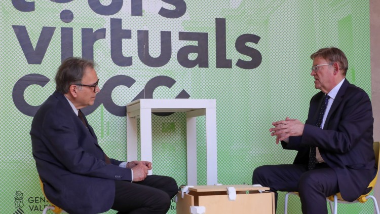 El ministre d'Universitats, Joan Subirats, i el president valencià, Ximo Puig| GVA