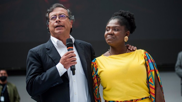 El futur president de Colòmbia, Gustavo Petro, i la futura vicepresidenta, Francia Márquez| Europa Press