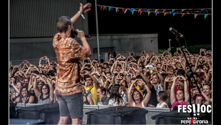 Un moment de l'actuació de la Fúmiga en l'edició de 2019.. PEPE GIRONA