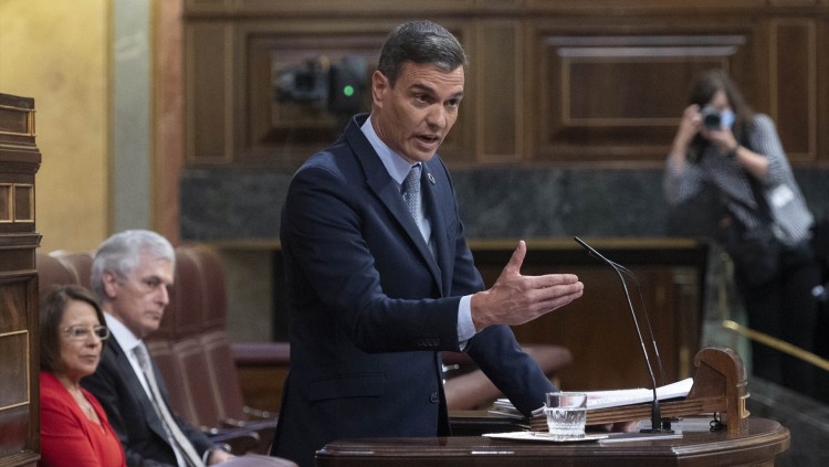 El president espanyol, Pedro Sánchez, durant el Debat de l'Estat de la Nació| Europa Press