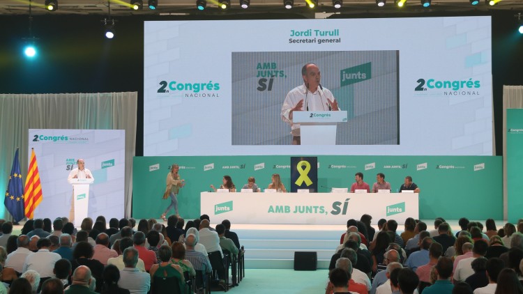 Imatge de l'últim congrés de Junts. Agència Catalana de Notícies