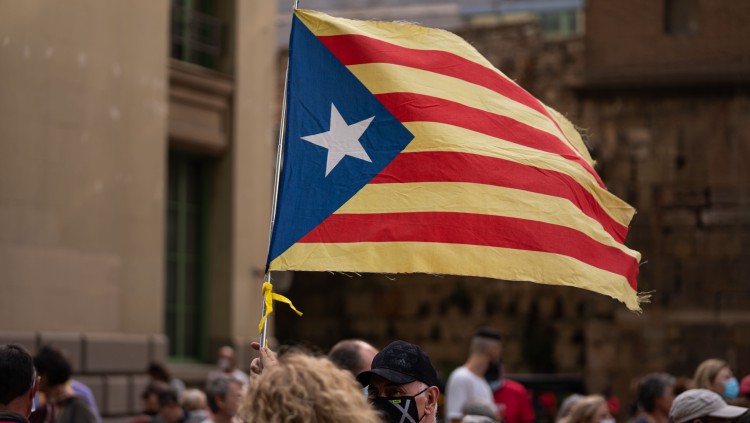 Manifestació de la Diada del 2021 a Barcelona. Europa Press