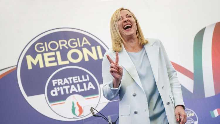 Giorgia Meloni, guanyadora de les eleccions italianes. Europa Press