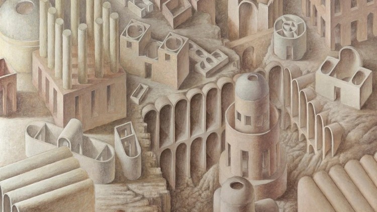 Guillermo Pérez Villalta. La excavación. 2020. Tremp sobre tela