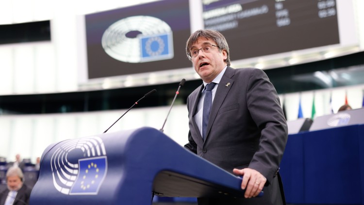 El president a l'exili i eurodiputat Carles Puigdemont. Agència Catalana de Notícies