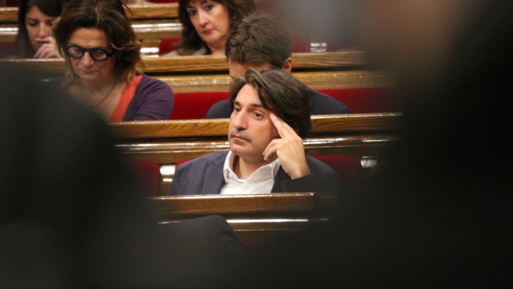 Francesc de Dalmases en una sessió en el Parlament de Catalunya. Bernat Vilaró / ACN