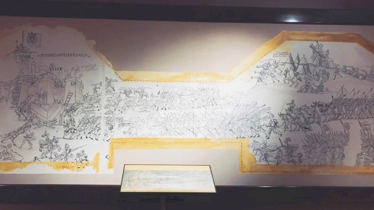 Còpia del fresc de Juan Vicente en el Museu Militar de València.