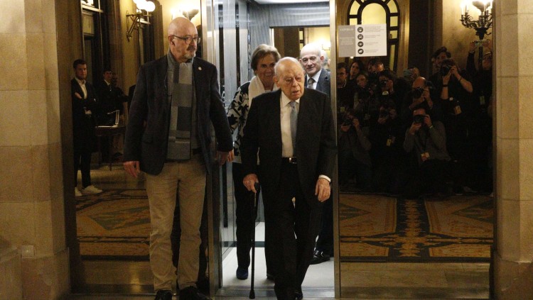Jordi Pujol al Parlament. Agència Catalana de Notícies