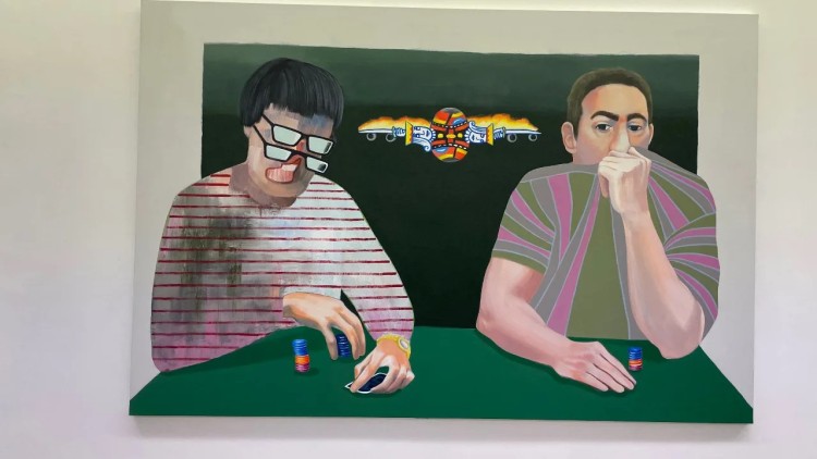 Raphaëlle Ricol 'Joueurs de cartes'