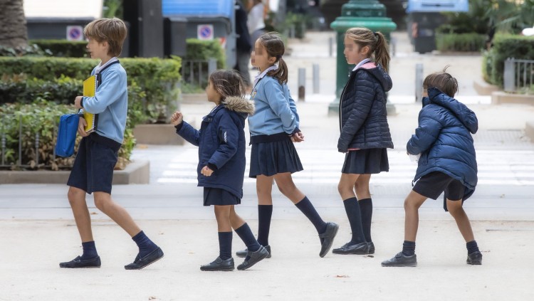 Una fotografia d'alumnes al col·legi Nuestra Señora de Loreto| Miguel Lorenzo. Miguel Lorenzo
