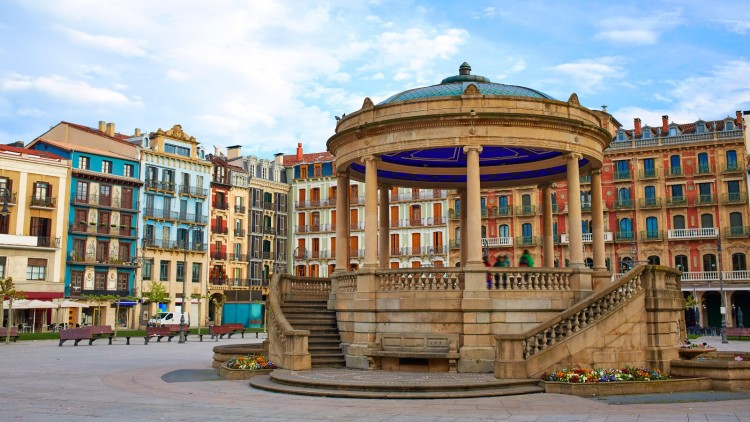 Plaça del Castillo, al centre de Pamplona