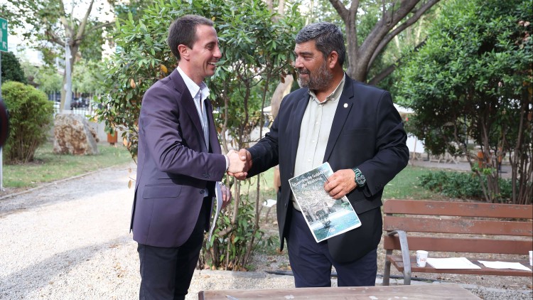 El president del Consell de Mallorca, Llorenç Galmés (PP) i el vicepresident, Pedro Bestard (Vox). Europa Press