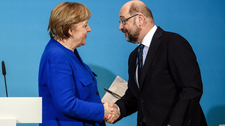 Angela Merkel i Martin Schulz