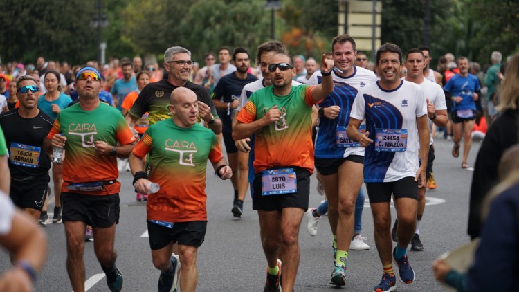 El president valencià, Carlos Mazón, en una marató