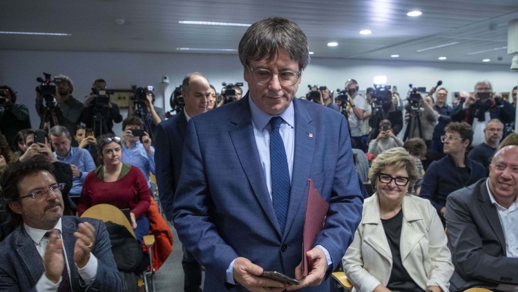El president a l'exili Carles Puigdemont. Europa Press