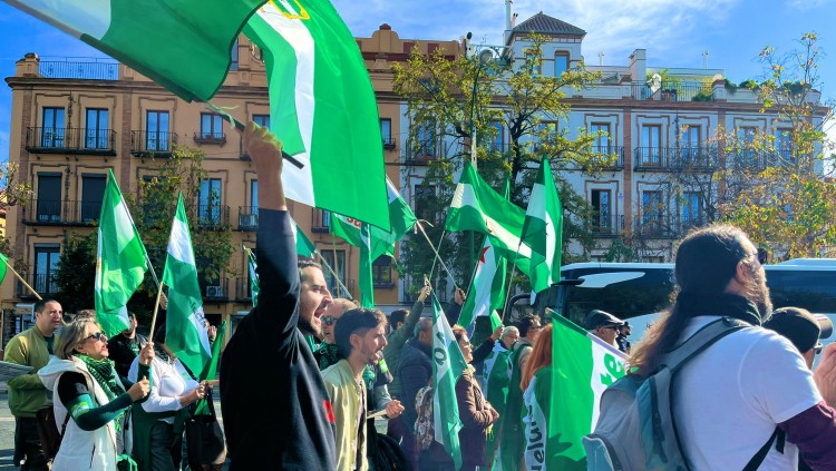 Manifestació andalusista. Adelante Andalucia