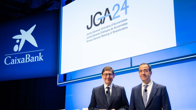El president de CaixaBank, José Ignacio Goirigolzarri, i el conseller delegat, Gonzalo Gortázar| CaixaBank