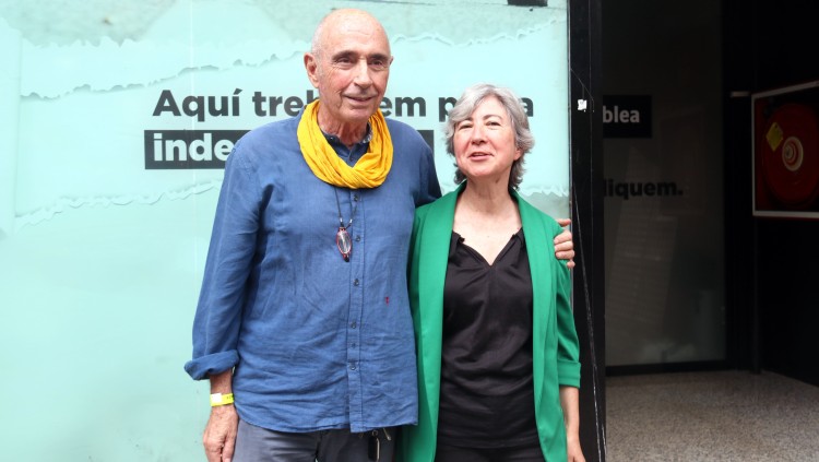 Lluís Llach i Dolors Feliu. Agència Catalana de Notícies