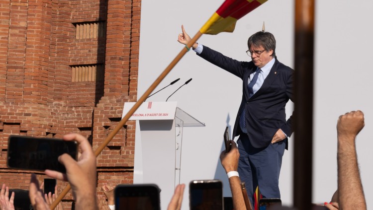 El president Puigdemont torna a Barcelona. Europa Press