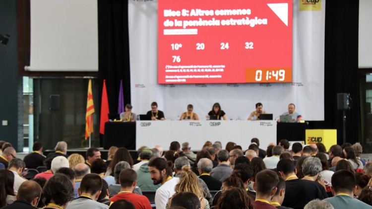 Assemblea Nacional de la CUP a Sabadell, celebrada el 21 de setembre. Agència Catalana de Notícies