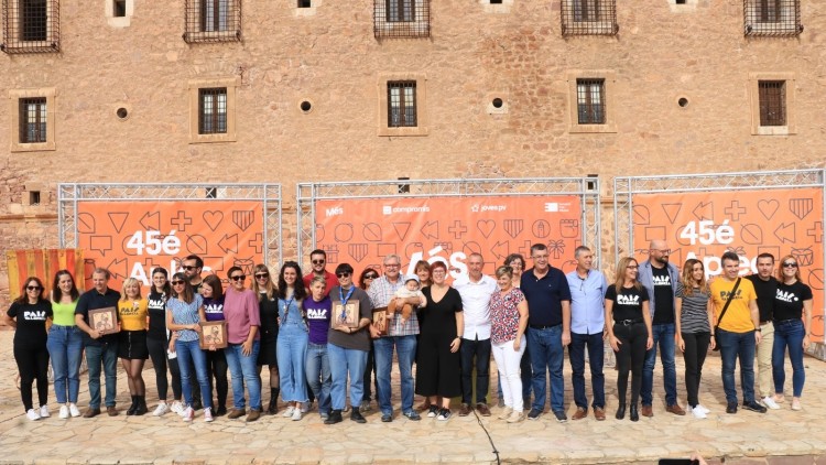 Les cares dirigents de Més a l'Aplec del Puig del 2022| Europa Press