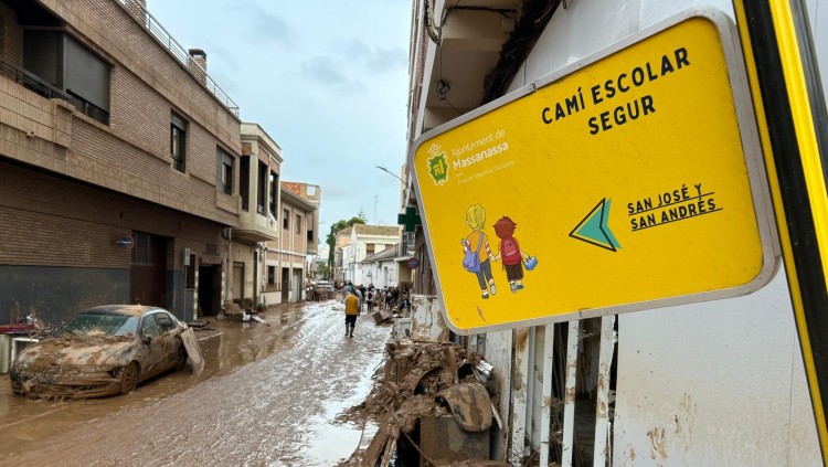 Massanassa, un dels pobles afectats pel temporal. Violeta Tena