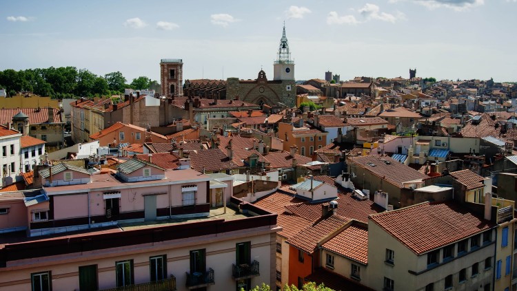 Vista de Perpinyà (Rosselló). Adobe Stock